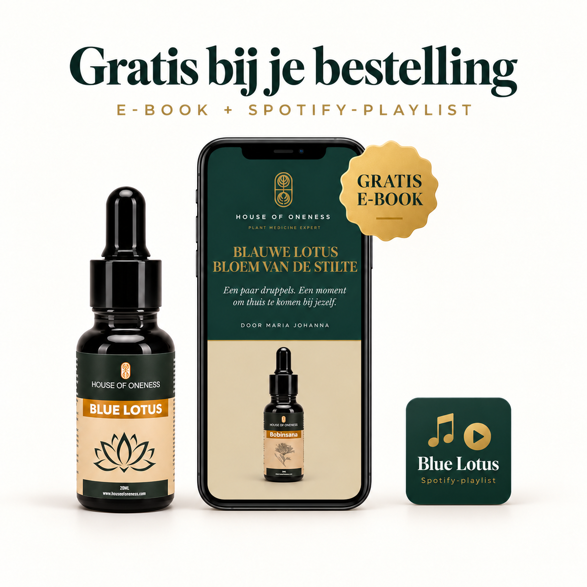 Gratis bij je bestelling: e-book en Spotify-playlist