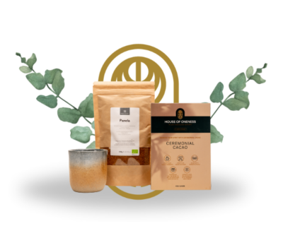 Ceremoniële Cacao NL 200 gram + Kopje + Panela
